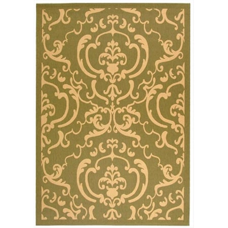 Safavieh 2 Ft. - 7 In. X 5 Ft. Small Rectangle- Indoor - Outdoor Courtyard Olive Natural Machine Made Rug CY2663-1E06-3